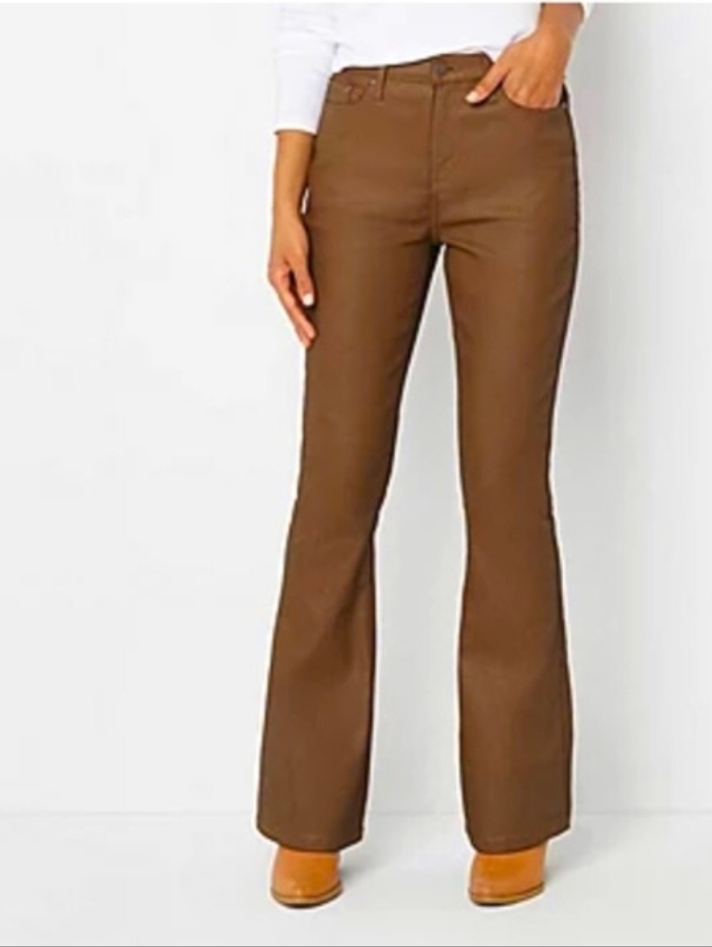 🎯NWT A.N.A Coated High Rise Flare Jeans